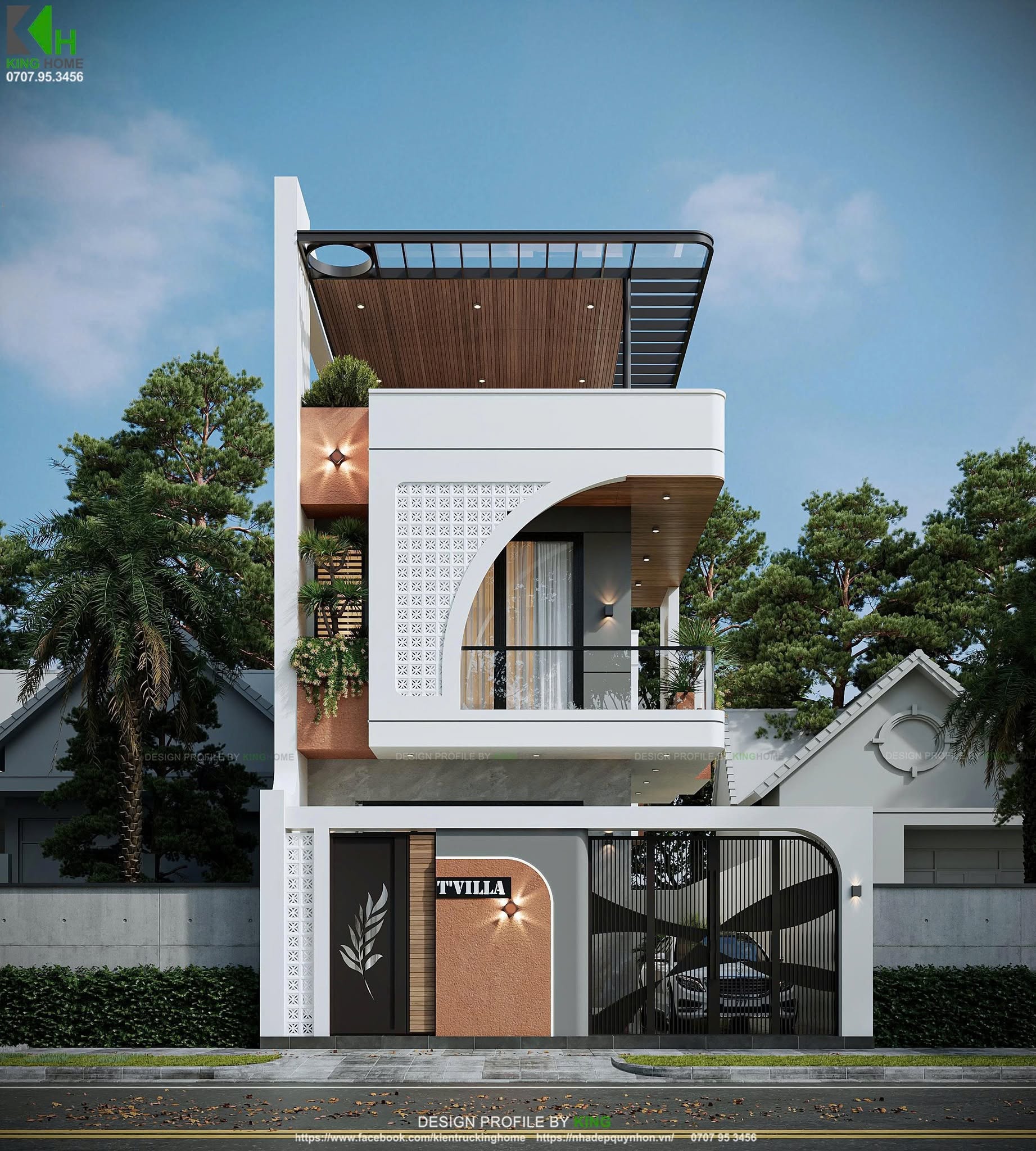 T's Villa 2 tầng chinh phục mọi ánh nhìn bằng mặt tiền độc bản