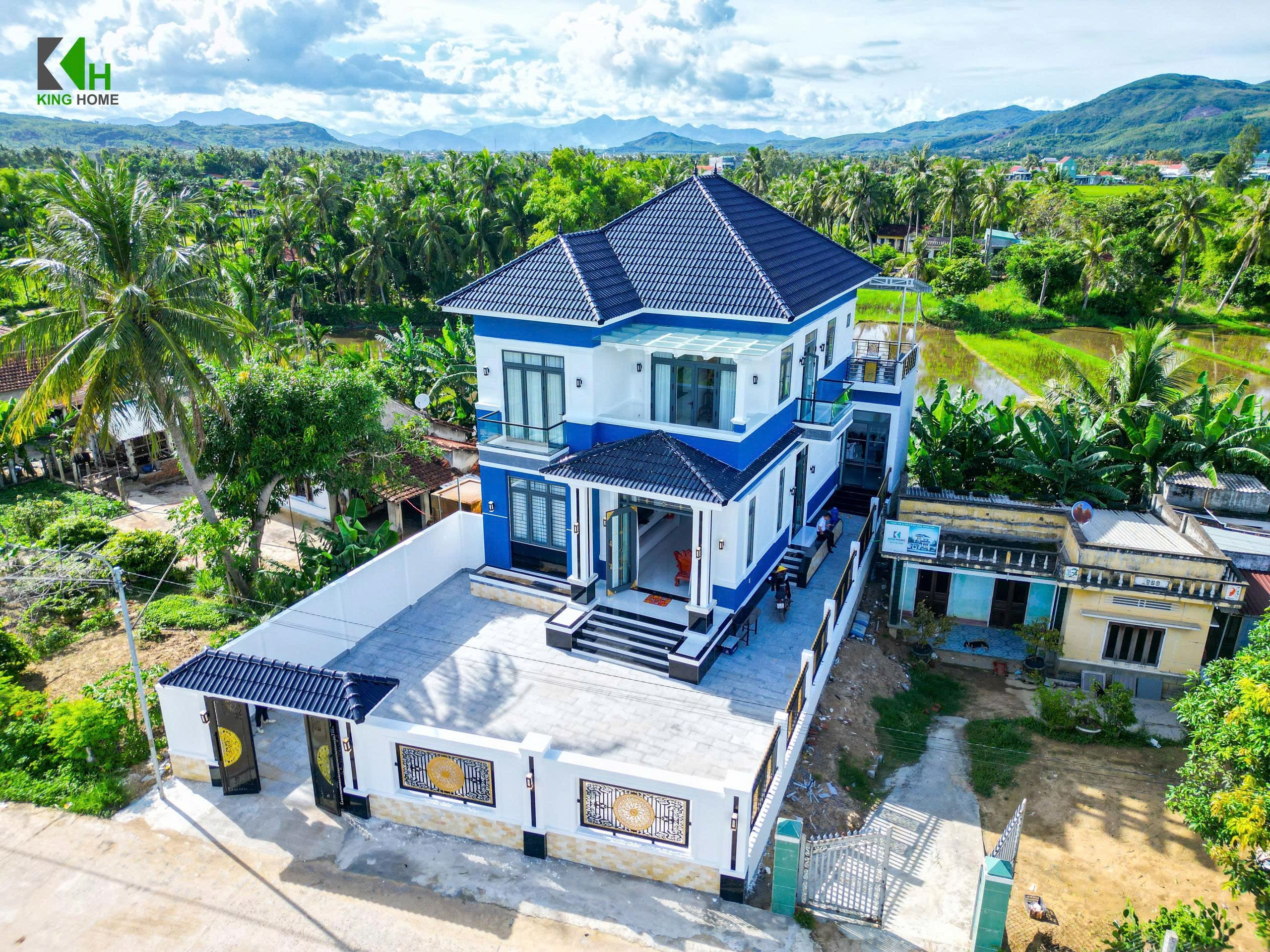 Mẫu nhà mái Nhật 2 tầng được King Home thiết kế và thi công tại Pleiku