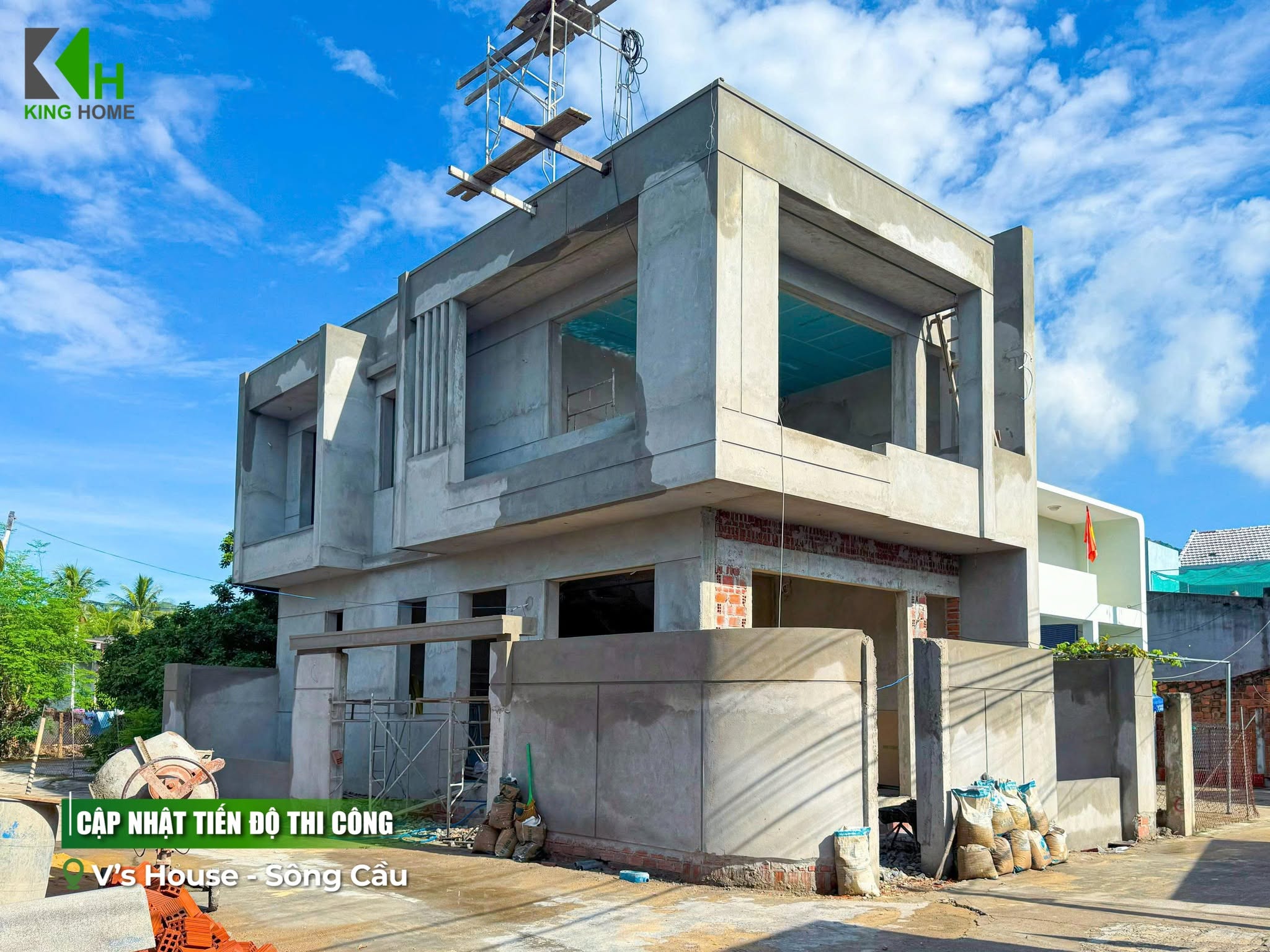 Chất lượng thi công phần thô được thực hiện bởi đội ngũ kỹ sư và thợ lành nghề, giàu kinh nghiệm