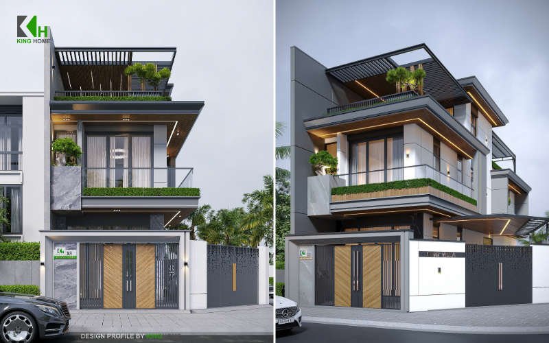 Kiến trúc nhà 3 tầng H’s House hiện đại, nơi hình khối tạo nên nhịp điệu thị giác