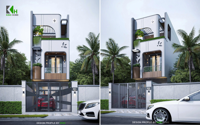 Nhà 3 tầng khai thác vẻ đẹp từ ngôn ngữ kiến trúc bo cong – T’s House