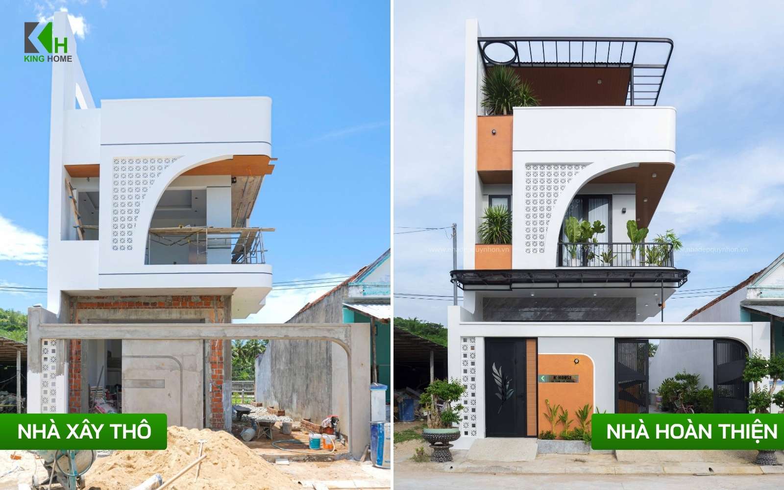Nhà xây thô và nhà hoàn thiện là hai giai đoạn hoàn toàn khác nhau trong quá trình xây dựng