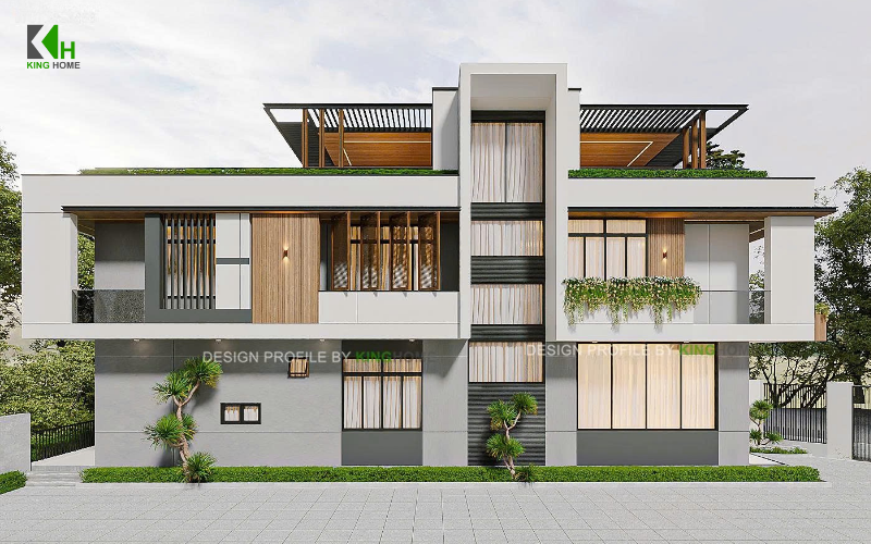 Nhà 3 tầng khai thác tối đa lợi thế lô đất đặc biệt với kiến trúc mở
