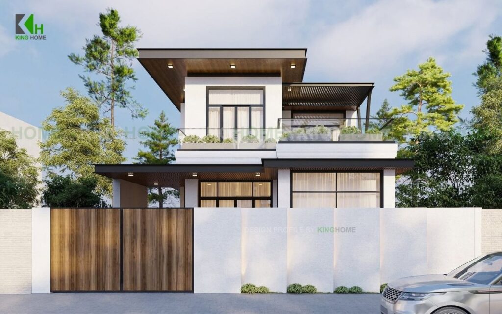 Mẫu villa 2 tầng hiện đại đẹp mê hoặc – không gian sống tiện nghi và đẳng cấp
