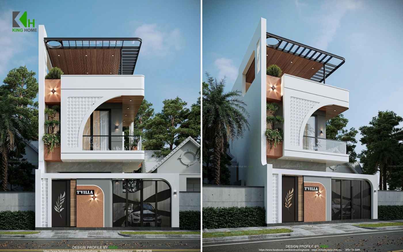 T's Villa 2 tầng chinh phục mọi ánh nhìn bằng mặt tiền độc bản