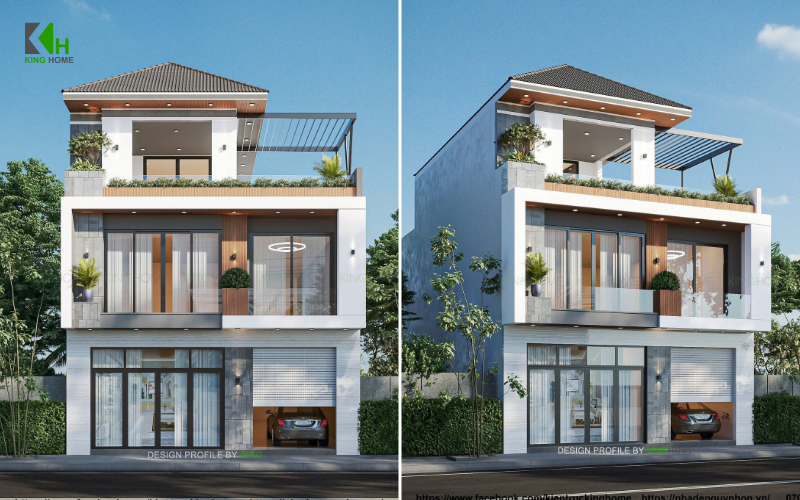 T’s House – Mẫu nhà 3 tầng mái Nhật đẹp, tối ưu công năng cho gia đình nhiều thế hệ