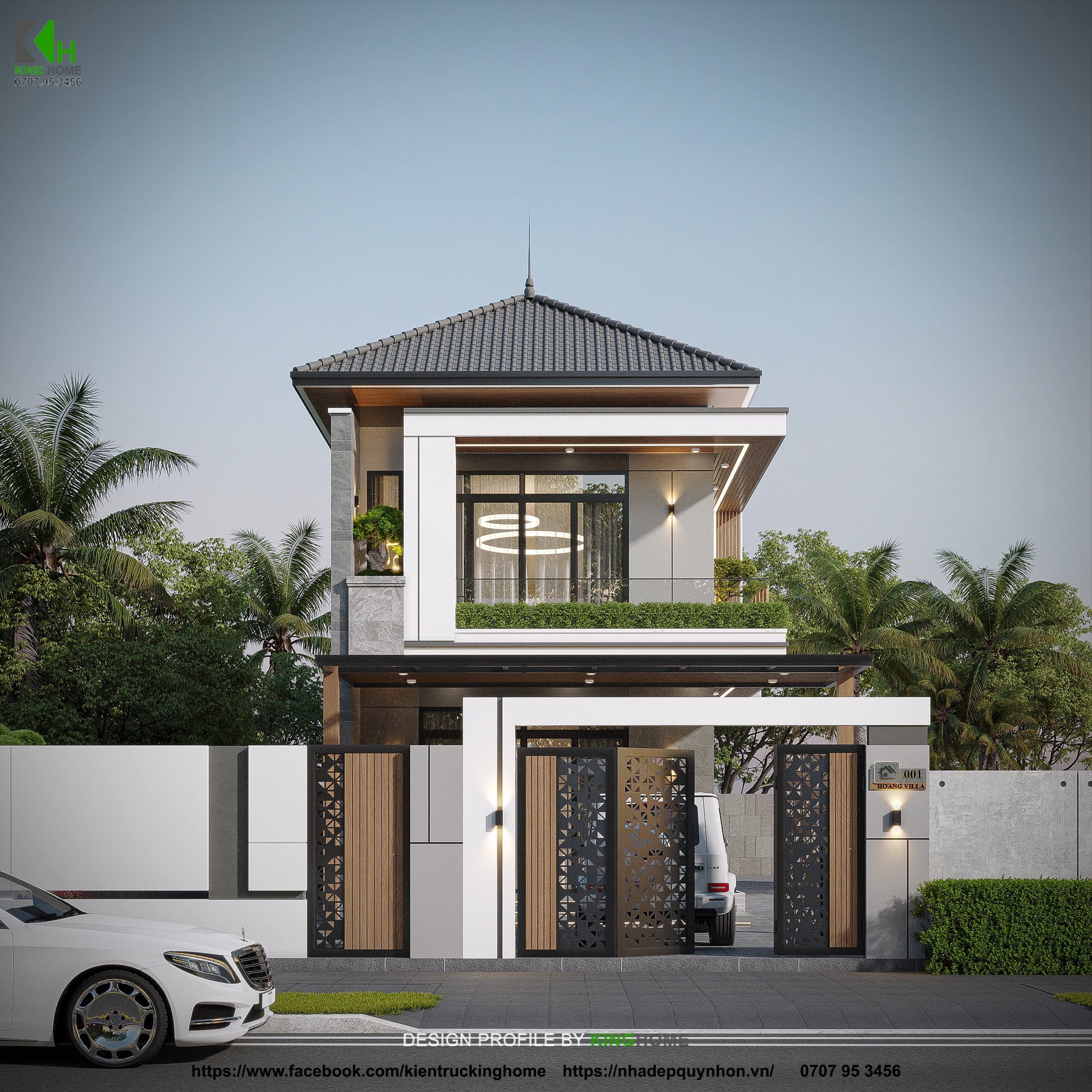 Mẫu nhà 900 triệu 2 tầng mái Nhật được nhiều gia chủ yêu thích và phù hợp với điều kiện khí hậu Việt Nam