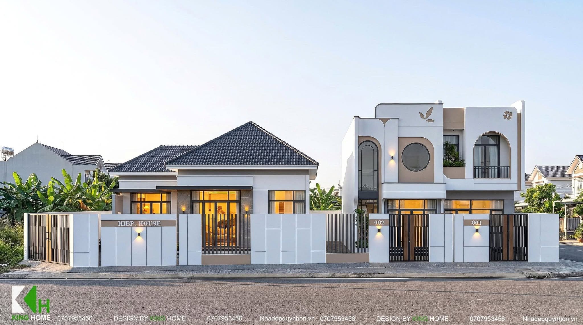 3 mẫu nhà phố đẹp, hiện đại được xây trên cùng 1 mảnh đất - H's House