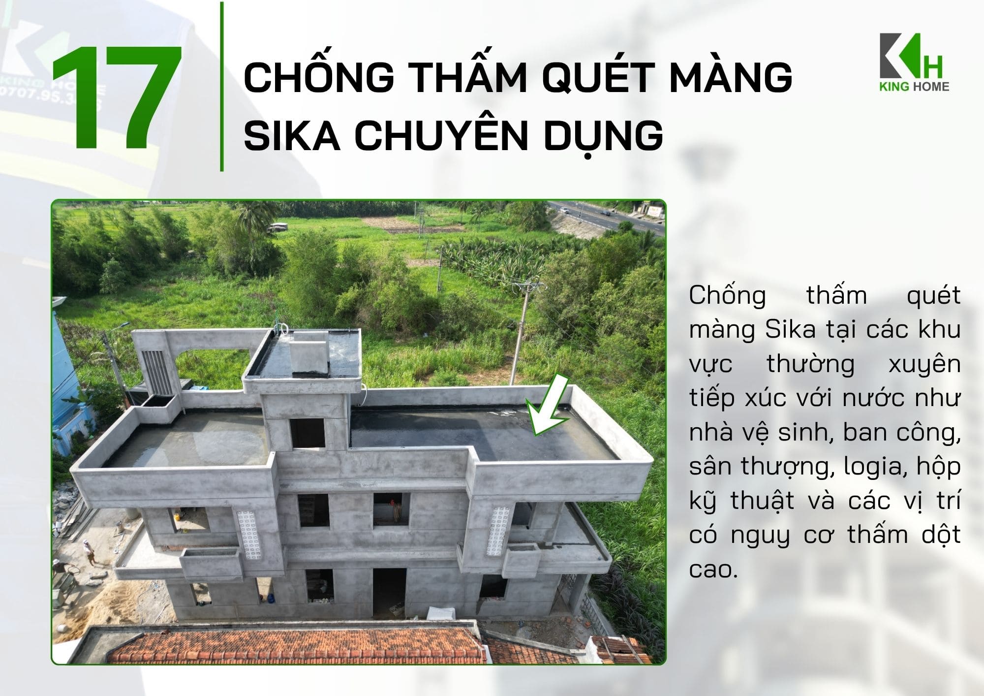 Chống thấm bằng màng Sika chuyên dụng