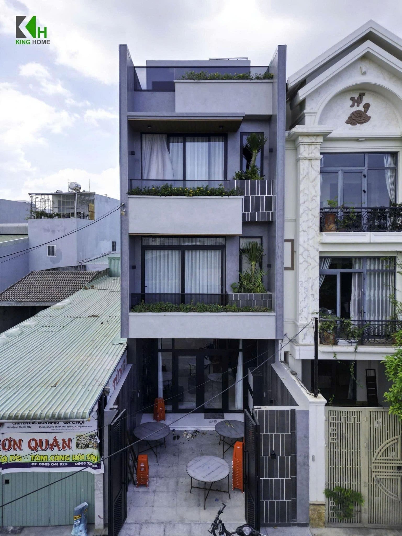 Bàn giao nhà phố 3 tầng 1 tum với thiết kế tối ưu công năng