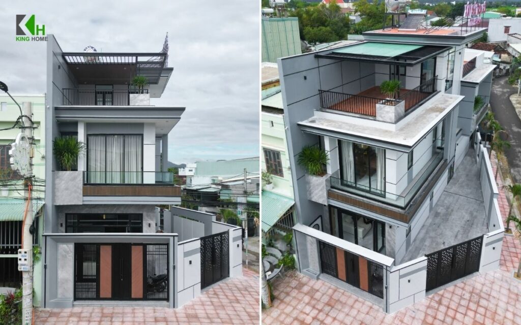 Nhà 3 tầng hình thành từ những đường nét kiến trúc tinh tế – H’s House