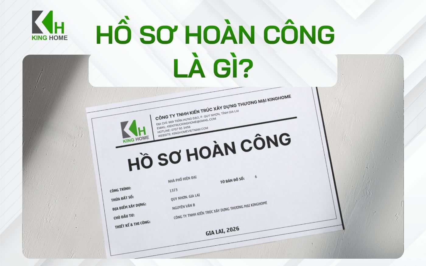 Hồ sơ hoàn công là gì? Xây sửa nhà có cần hồ sơ hoàn công không?