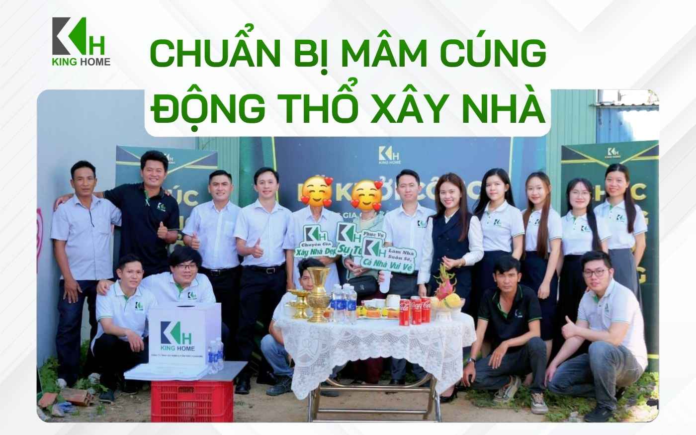 Chuẩn bị mâm cúng động thổ xây nhà như thế nào cho chỉn chu?
