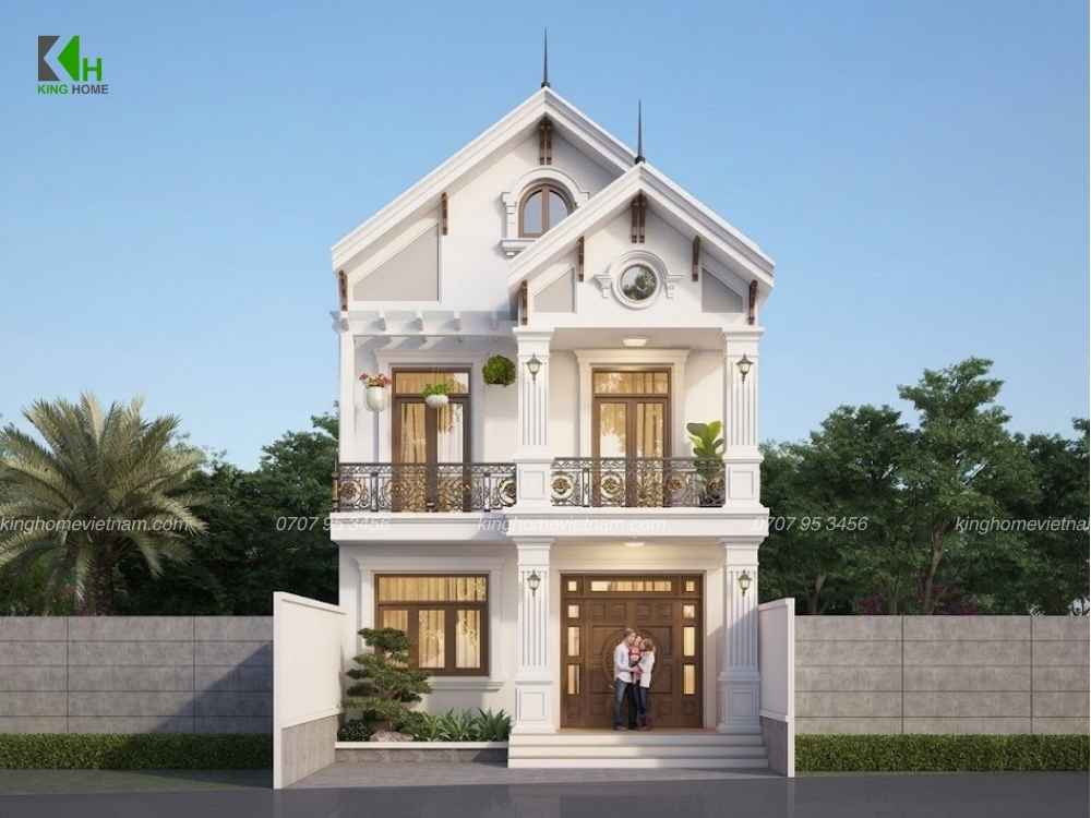 Nhà mái Thái 2 tầng tại Gia Lai mang vẻ đẹp hiện đại, nổi bật giữa khu dân cư
