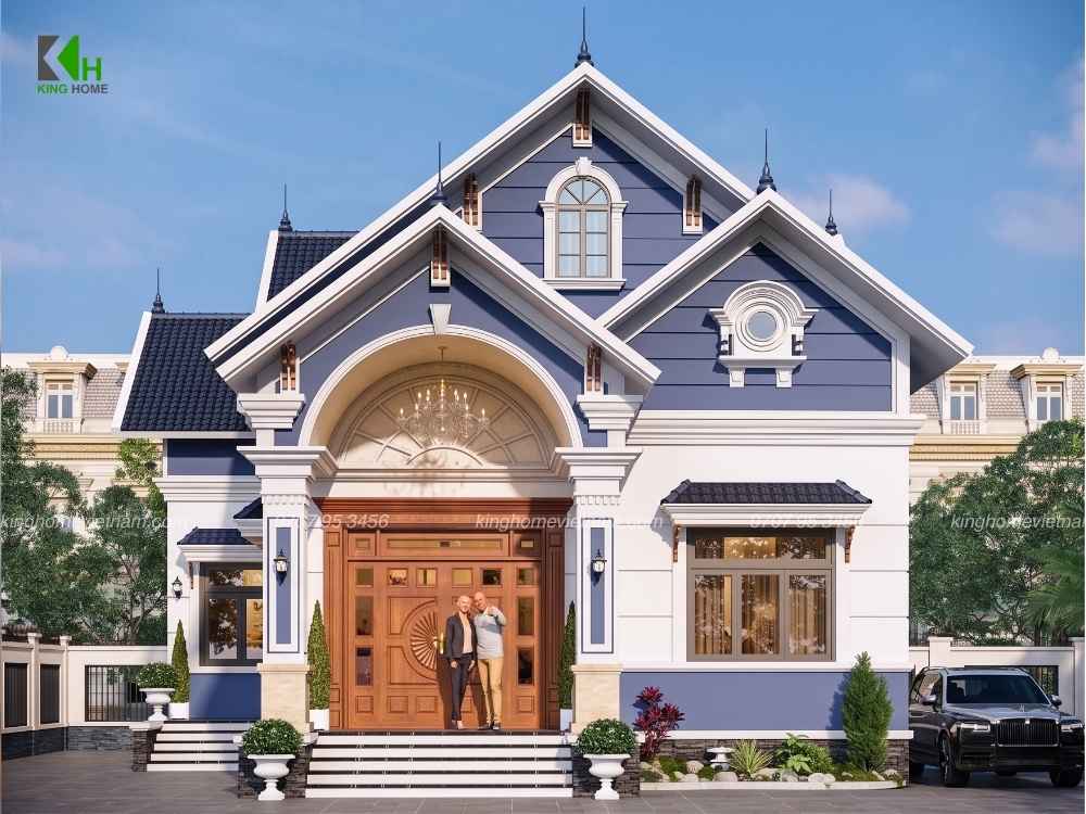 Nhà mái Thái cấp 4 được King Home thi công tại Gia Lai với diện mạo bề thế, sang trọng