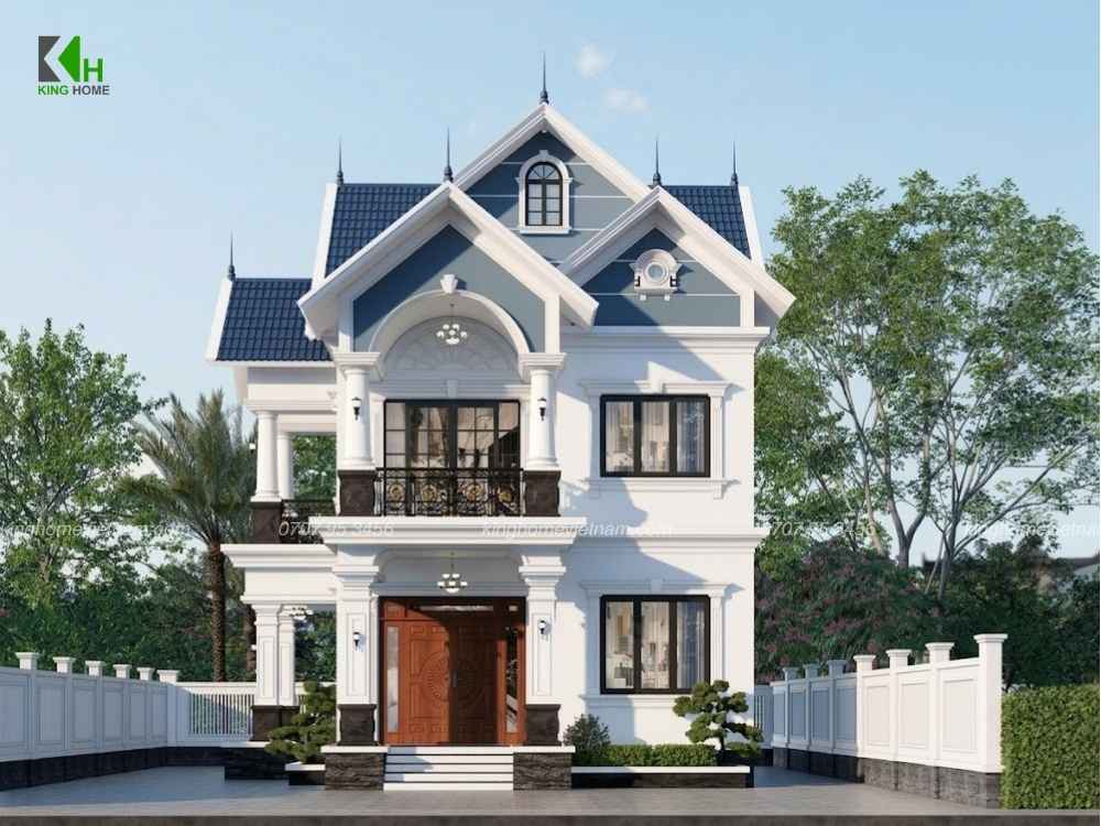 Nhà mái Thái 2 tầng đẹp vượt thời gian với kiến trúc hài hòa, không phô trương