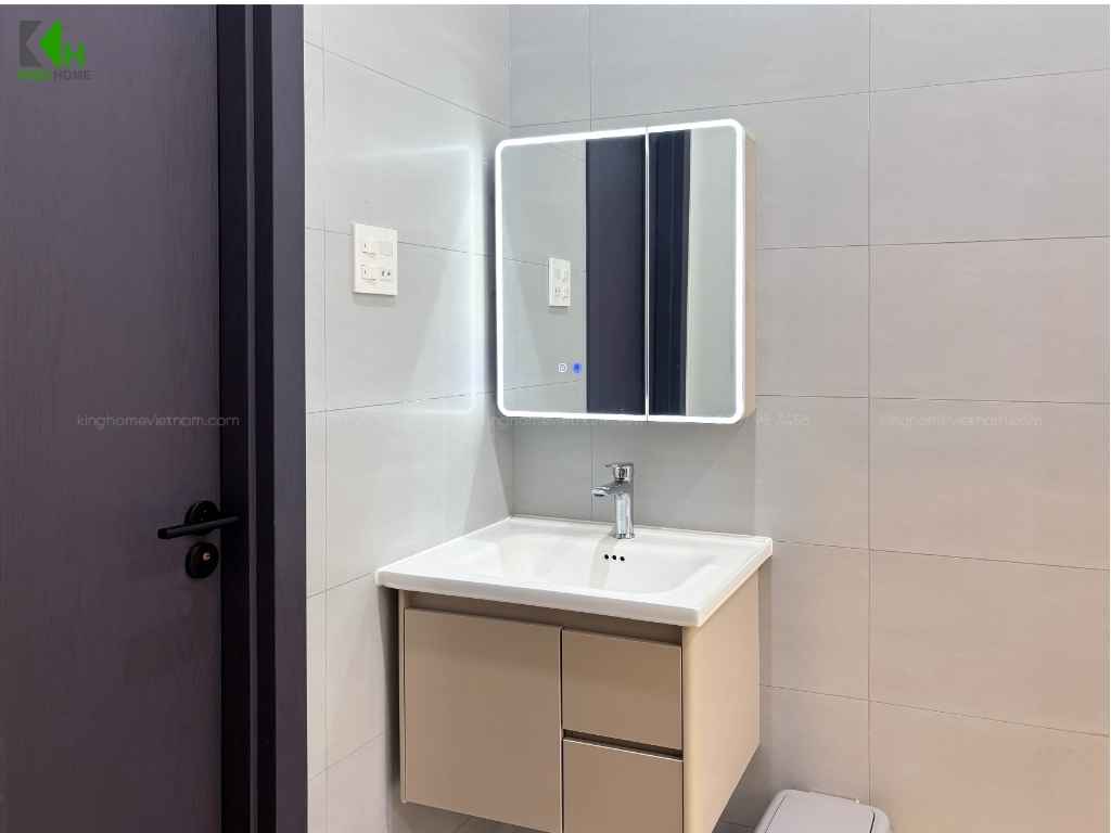 Các phòng vệ sinh cũng được King Home bố trí và hoàn thiện theo hướng hiện đại, ưu tiên sự tiện nghi và dễ sử dụng