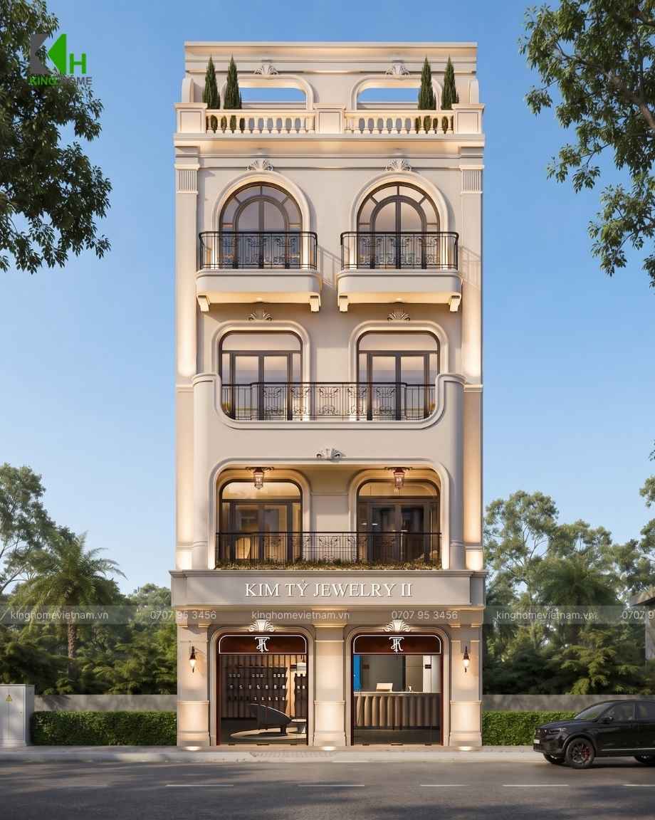 Mẫu khách sạn Nhơn Lý phong cách Indochine do King Home thiết kế mang dấu ấn riêng.