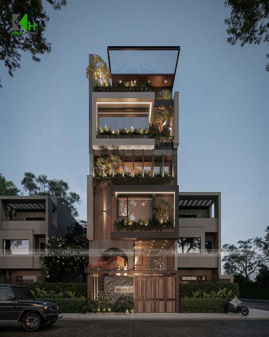 Mẫu khách sạn Nhơn Lý đẹp được King Home thiết kế chú trọng công năng, thẩm mỹ và khả năng khai thác
