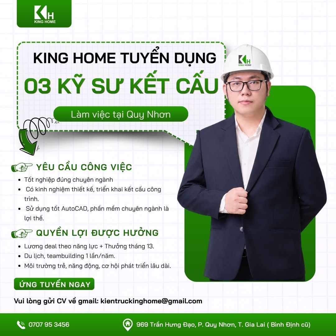 King Home định hướng xây dựng đội ngũ kỹ thuật có chuyên môn, trách nhiệm và đồng hành lâu dài cùng sự phát triển của công ty.