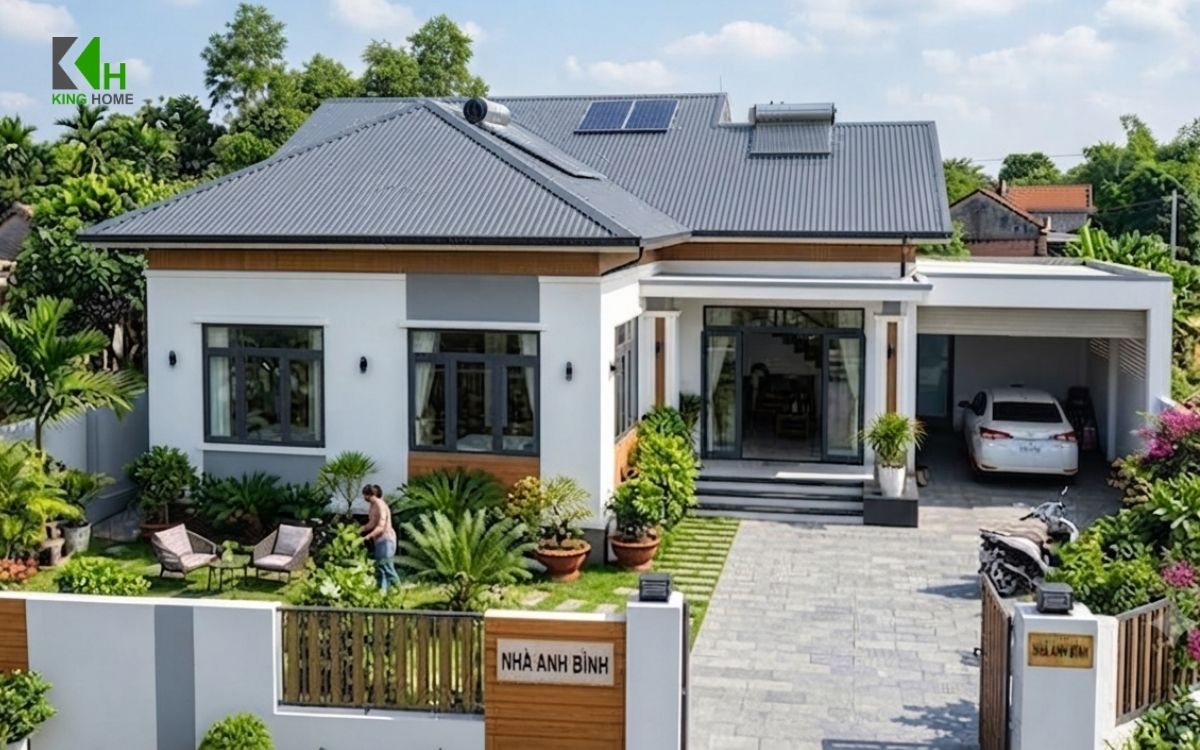 Với nhà cấp 4, nên chọn mái tôn hoặc mái ngói tùy theo ngân sách, nhu cầu sử dụng và mục tiêu về độ bền, khả năng chống nóng.