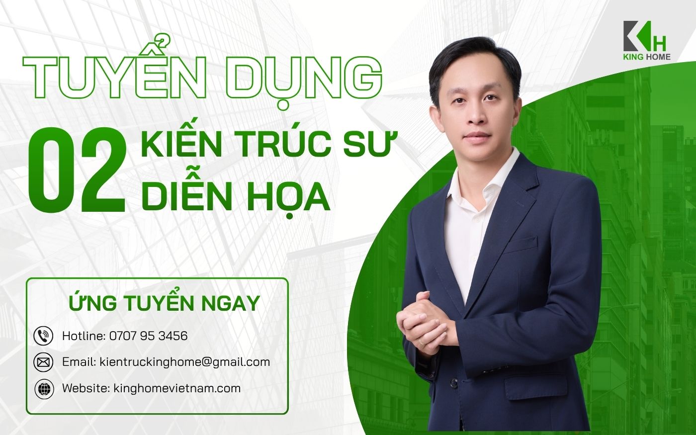 Tuyển dụng Kiến trúc sư diễn họa tại King Home
