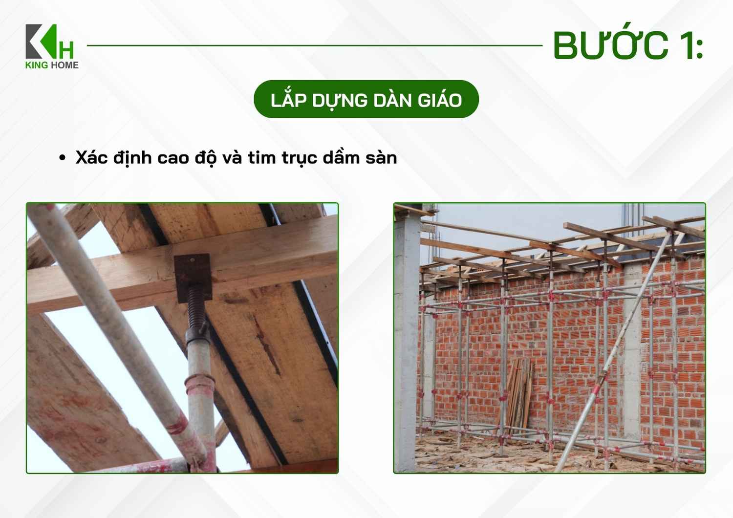 Xác định cao độ và tim trục dầm sàn