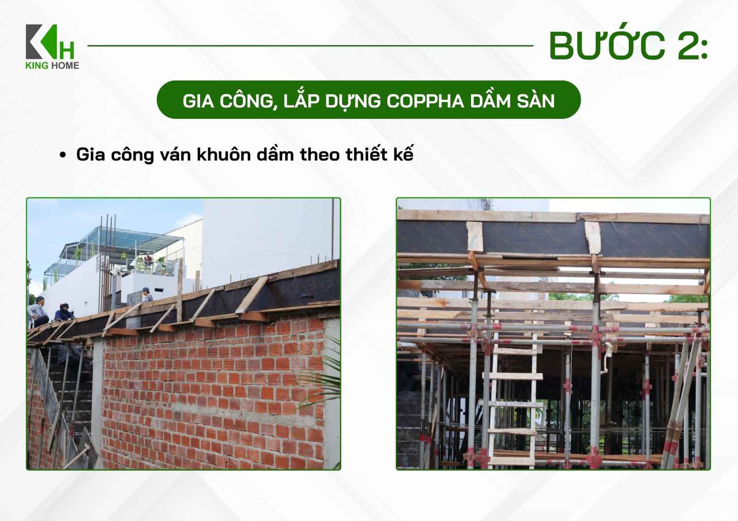 Gia công ván khuôn dầm theo thiết kế